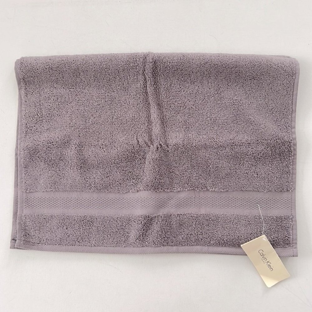 CK CALVIN KLEIN Home HAND terry TOWEL Grey